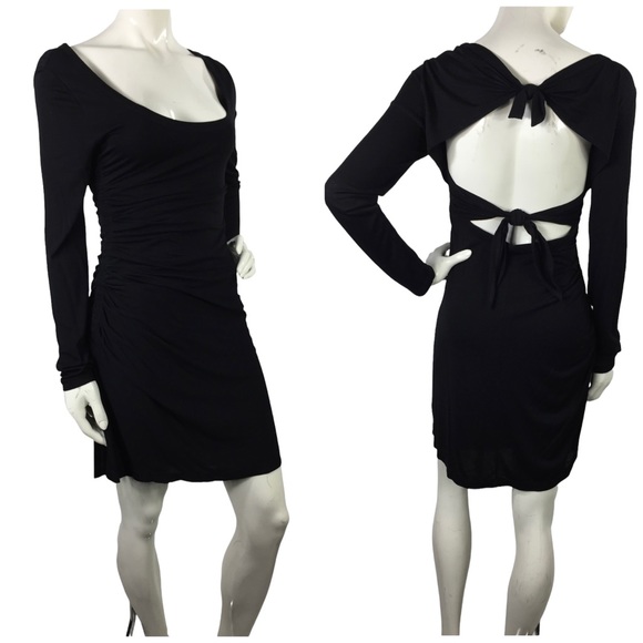 ALC Tie Back Cutout Dress Size S Black - Picture 1 of 12